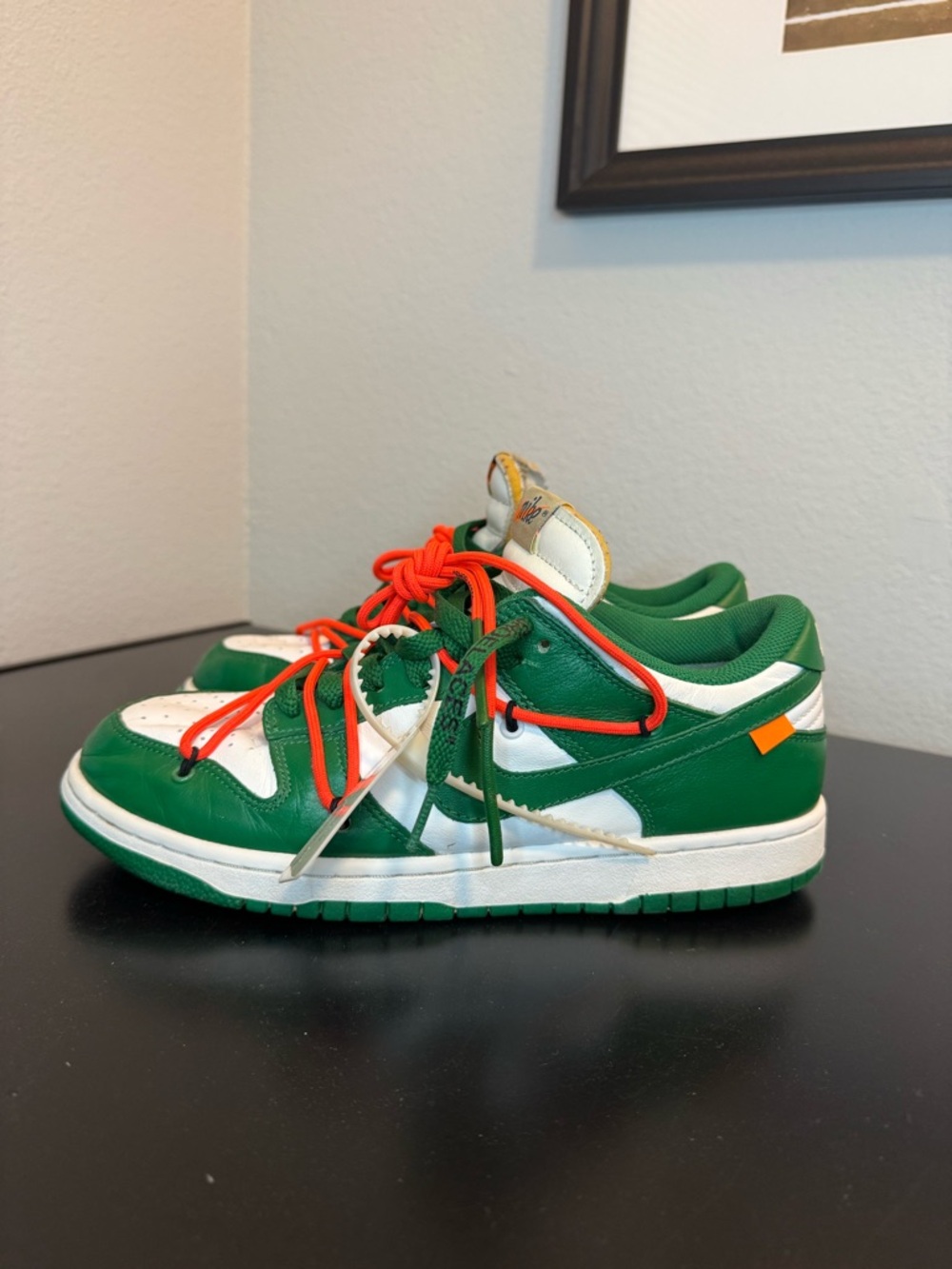 Off-White x Nike Dunk Low Pine Green
